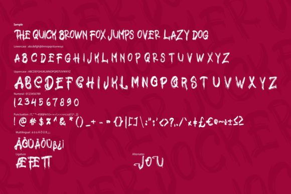 Jocker Font PNG with transparent background - Preview 5