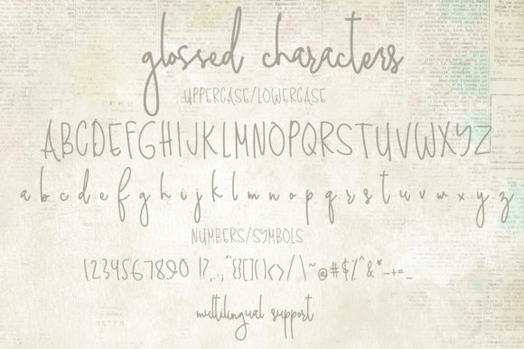 Glossed Font - Preview 3