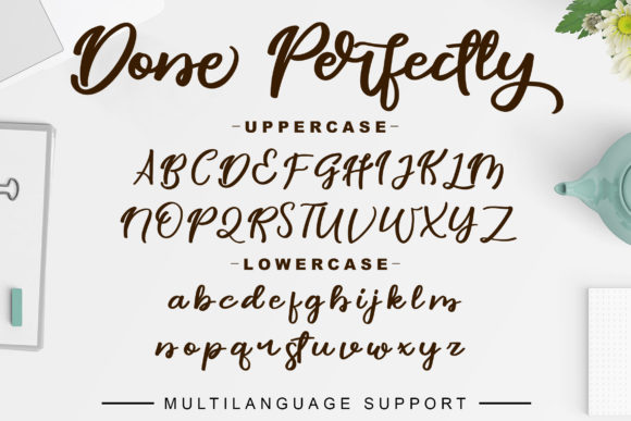 Done Perfectly Font - Preview 3