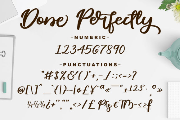 Done Perfectly Font - Preview 4