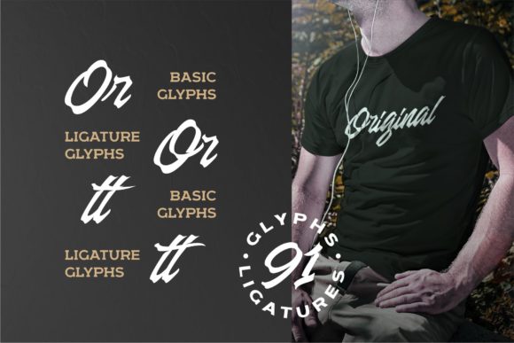 Manhattan Brush Font PNG with transparent background - Preview 1
