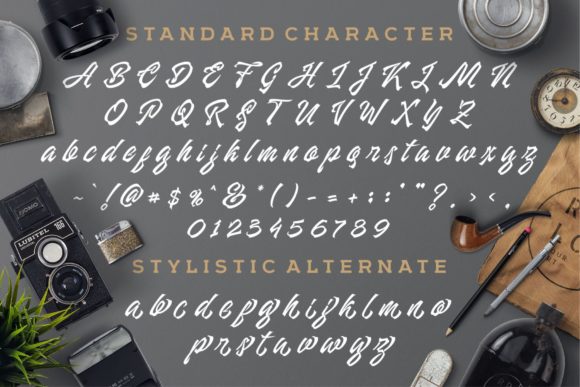Manhattan Brush Font PNG with transparent background - Preview 3
