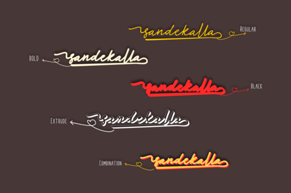 Sandekalla Font PNG with transparent background - Preview 1