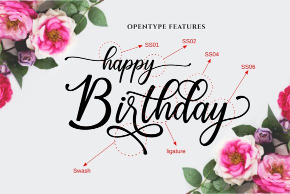 Happy Birthday Font - Preview 5