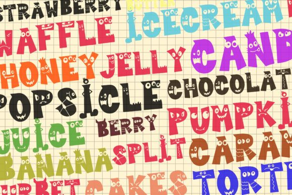 Cutie Monster Font - Preview 3