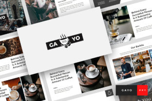 Preview of Gayo - Coffee Shop PowerPoint food presentation template