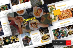 Preview of Cuillere - Restaurant PowerPoint food presentation template