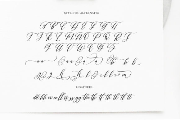 Shington Script Font PNG with transparent background - Preview 4