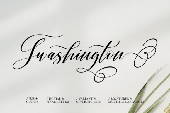 Shington Script Font PNG with transparent background - Preview 6