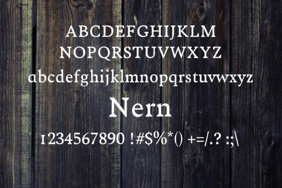 Nern Font PNG with transparent background - Preview 1