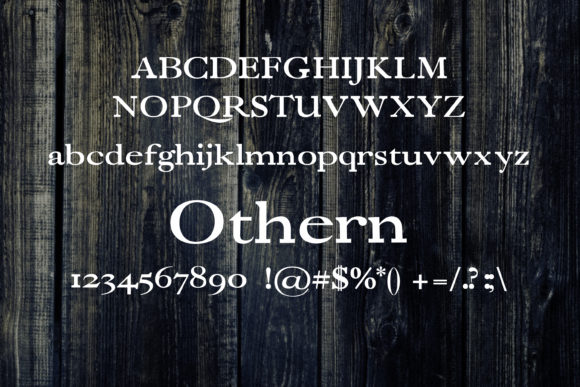 Othern Font PNG with transparent background - Preview 1