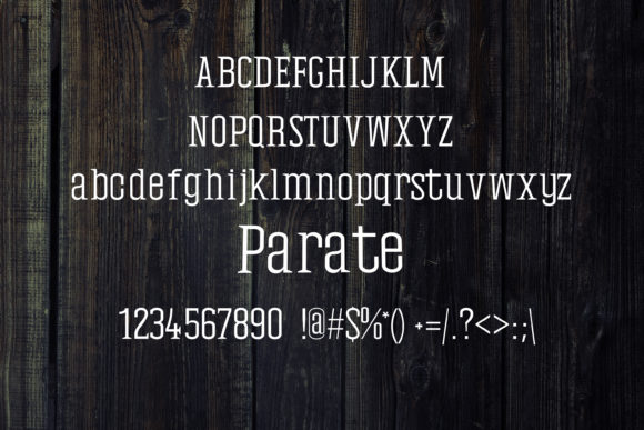 Parate Font PNG with transparent background - Preview 1