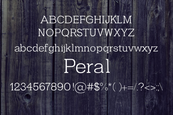 Peral Font PNG with transparent background - Preview 1