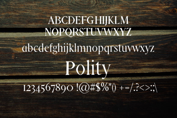 Polity Font PNG with transparent background - Preview 1