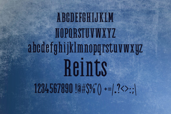 Reints Font font preview - 1