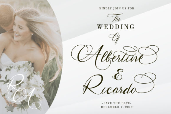 Hertina Font PNG with transparent background - Preview 2