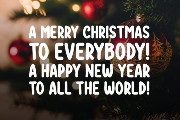 Christmas Ornaments Font - Preview 1