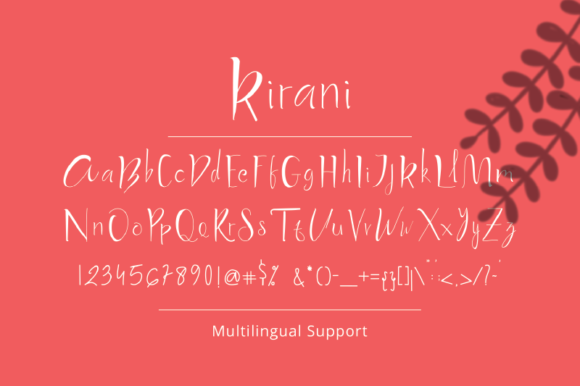 Kirani Font PNG with transparent background - Preview 4