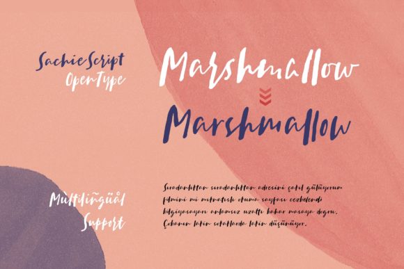 Sachie Font font preview - 6
