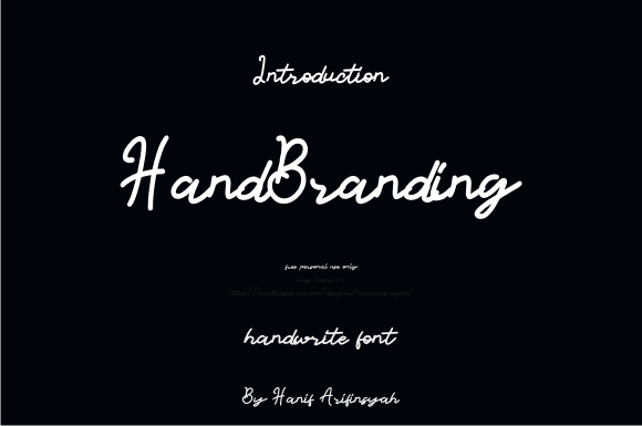 Handbranding Font - Preview 1
