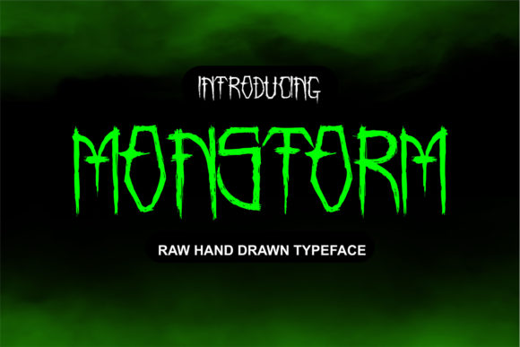 Monstorm Display Font By Cikareotype