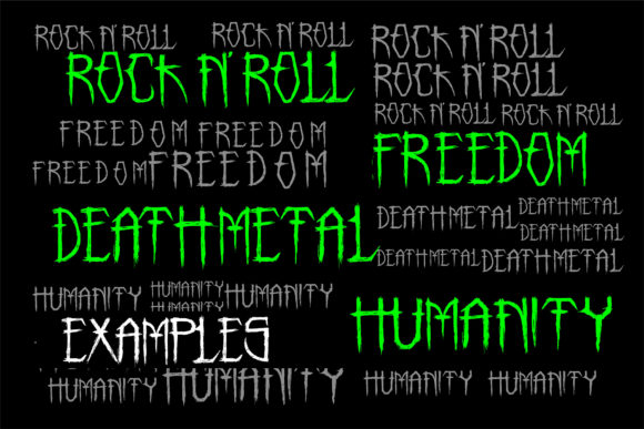 Monstorm Font PNG with transparent background - Preview 2