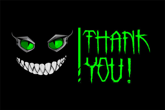 Monstorm Font PNG with transparent background - Preview 5