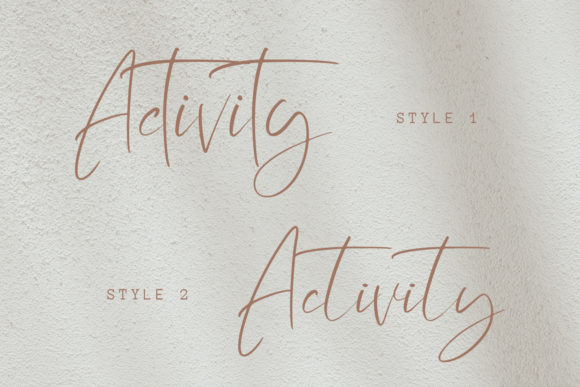 Activity Font - Preview 1