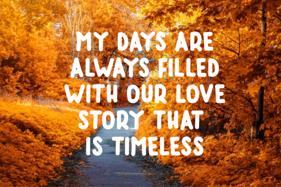 Beautiful Autumn Font - Preview 1