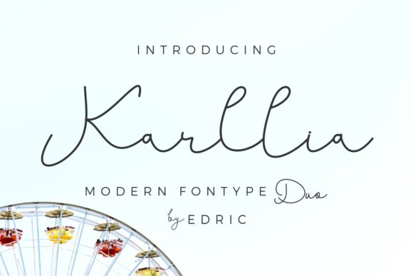 Karllia Font PNG with transparent background - Preview 1