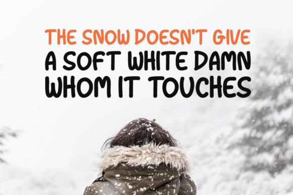 Snow Drop Font PNG with transparent background - Preview 1