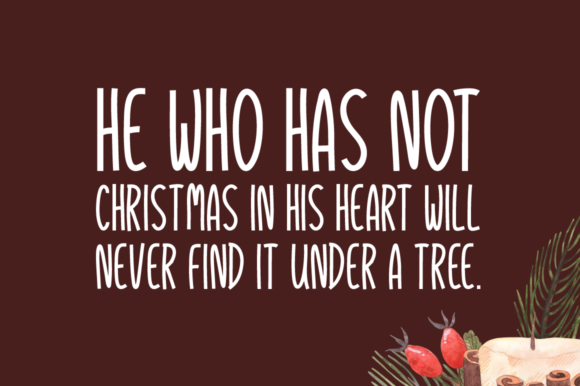 Comfy Christmas Font - Preview 1