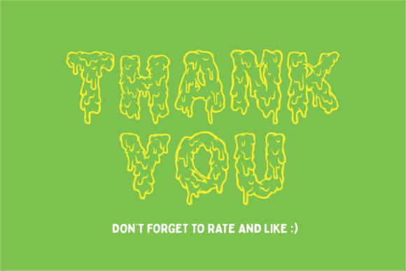 Melt! Font PNG with transparent background - Preview 4