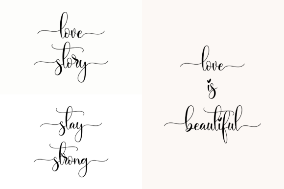 Rosaliana Script Font PNG with transparent background - Preview 2