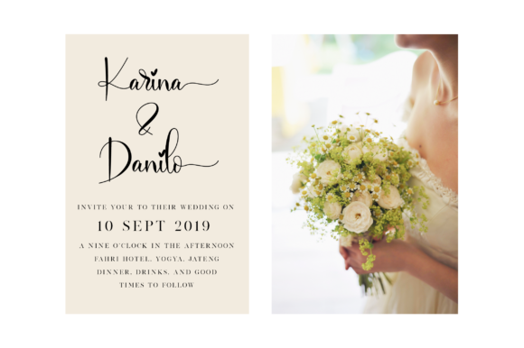 Rosaliana Script Font PNG with transparent background - Preview 6