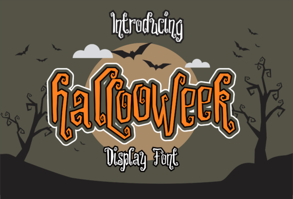 Hallooweek Font: Spooky Scary Halloween Typeface for Crafts & Projects