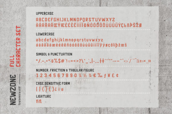 Newzone Font PNG with transparent background - Preview 6
