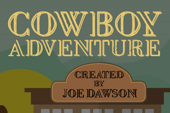 Cowboy Adventure Font PNG with transparent background - Preview 2