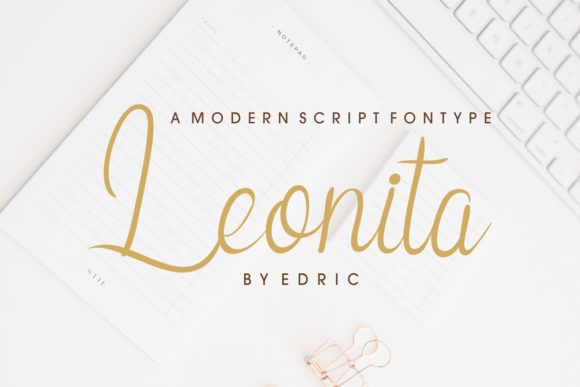 Leonita Font PNG with transparent background - Preview 1
