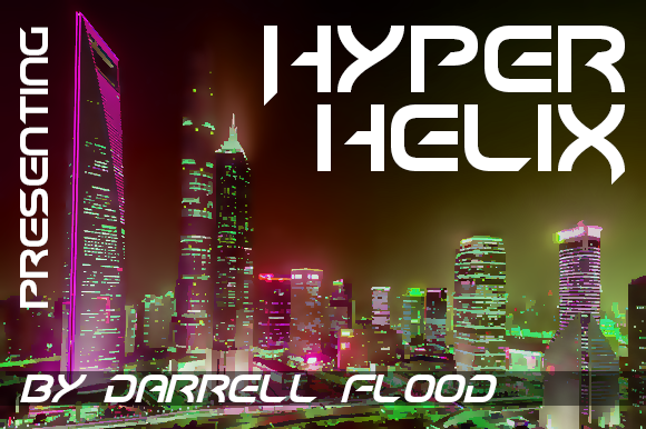 Hyper Helix Font PNG with transparent background - Preview 1