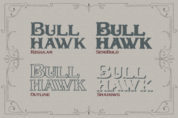 Bullhawk Font - Preview 2