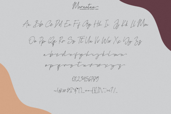 Merantau Font PNG with transparent background - Preview 5