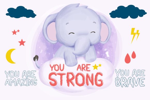 Bright Clouds Font - Preview 1