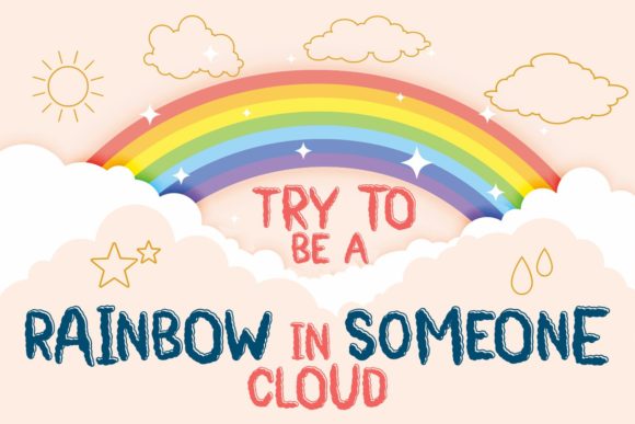 Bright Clouds Font - Preview 2