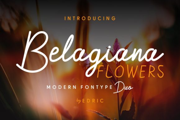 Belagiana Flowers Duo Font - Preview 1