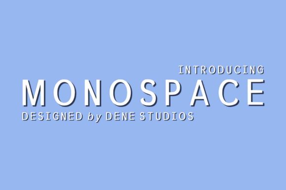 Monospace Font by denestudios preview