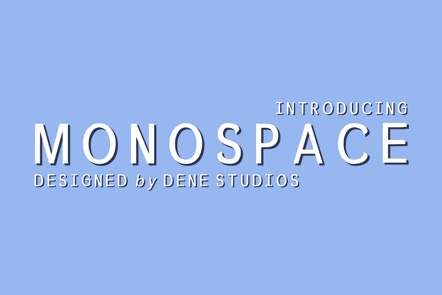 Monospace — classic reliable monospace font