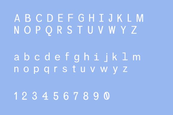 Monospace Font PNG with transparent background - Preview 3