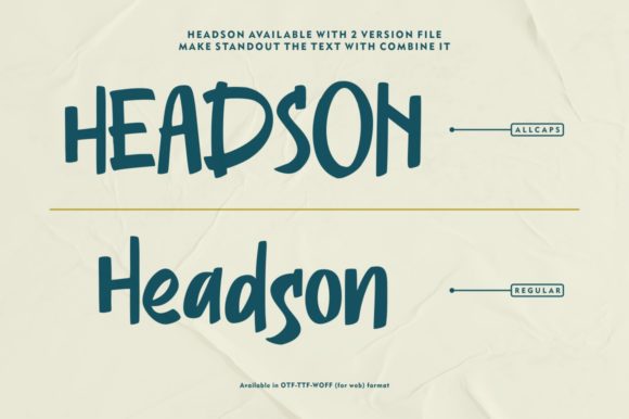 Headson Font PNG with transparent background - Preview 5