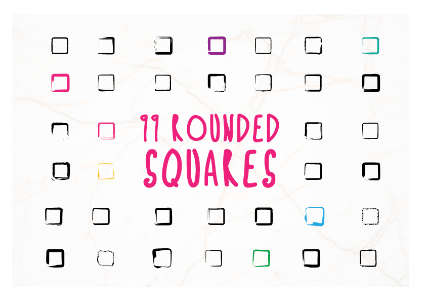 99 Rounded Squares